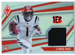 Ja'Marr Chase 2021 Panini Phoenix Rookie Patch Card #RME-JMC