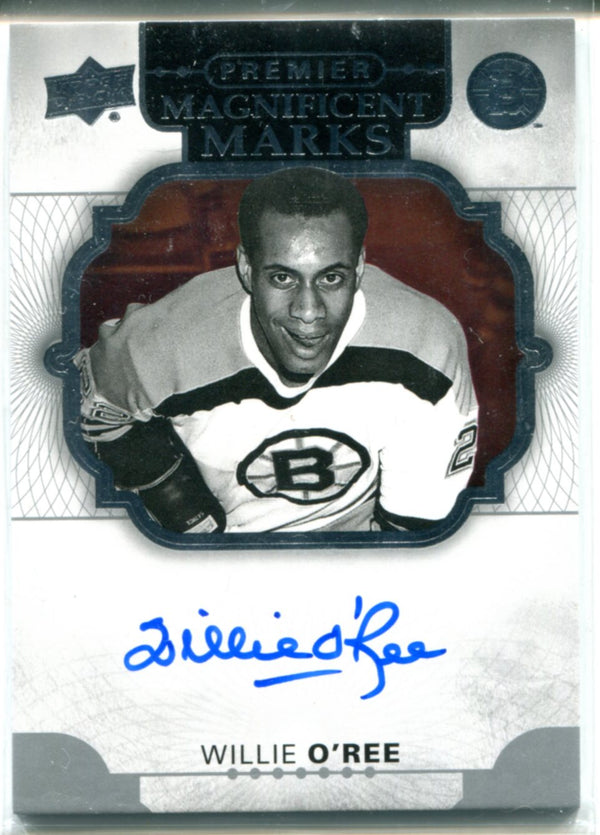 Willie O'Ree Autographed 2018 Upper Deck Premier Magnificent Marks Card