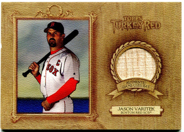 Jason Varitek Topps Turkey Red Bat Card