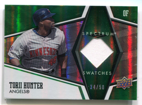 Torii Hunter 2008 Upper Deck Spectrum Swatches #SSHU Jersey Card /15