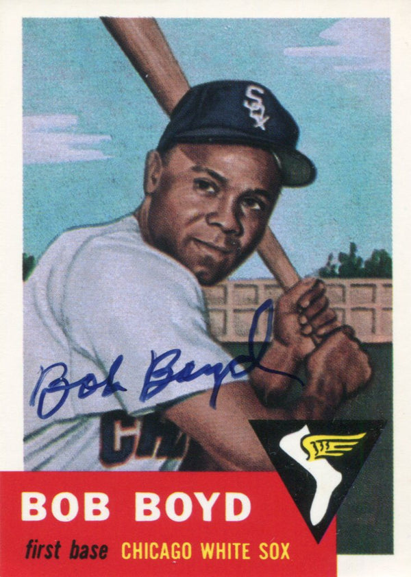 Bob Boyd Autographed Topps Archives 1953 Series Card