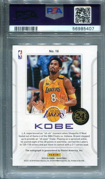 Panini America Kobe Bryant Los Angeles Lakers Autographed White