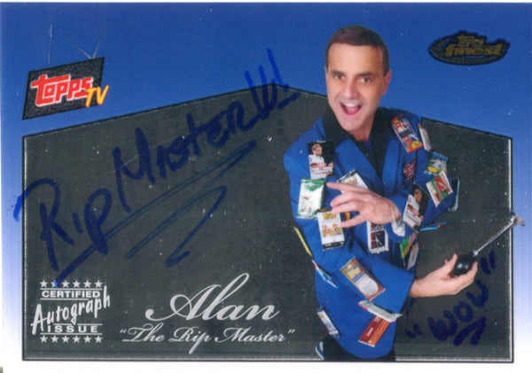 Alan The Rip Master 2008 Topps Finest Autographed Card