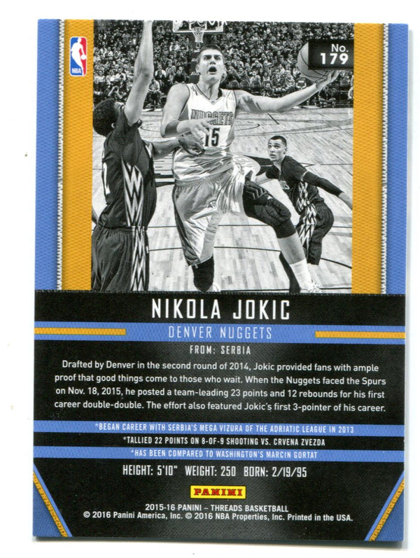 Nikola Jokic 2015-16 Panini Threads #179 RC