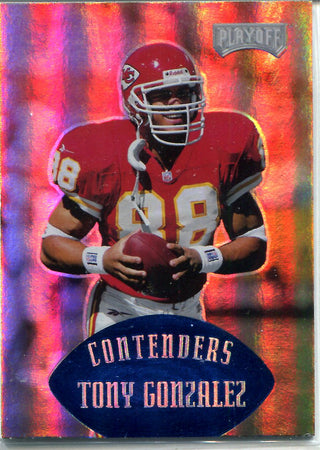 Tony Gonzalez 1997 Playoff Contenders Rookie Card