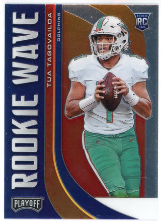 Tua Tagovailoa 2020 Panini Playoff Rookie Wave Rookie Card #RW-3