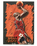 Michael Jordan 1996 Fleer Hardwood Leaders #123 Card