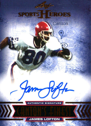 James Lofton Autographed 2013 Leaf Sports Heroes Card
