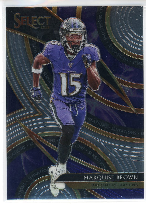 Marquise Brown 2019 Panini Select Sensations Rookie Card #13