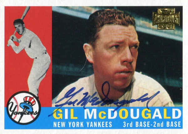 Gil McDougald Autographed 2001 Topps Archives 1960 Series Card
