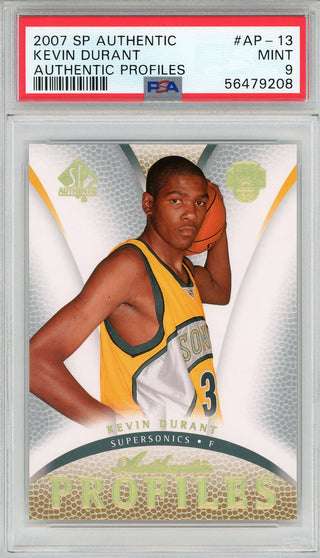 Kevin Durant 2007 Upper Deck Sp Authentic Rookie Card #AP-13 (PSA)
