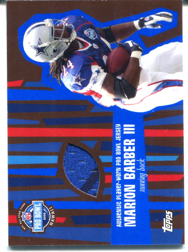 Marion Barber III 2008 Topps Pro Bowl Jersey Card
