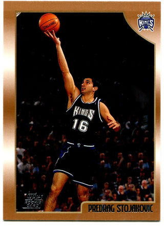 Peja Stojakovic Topps Rookie Card #201 1999