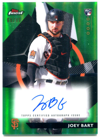 Joey Bart Autographed 2021 Topps Finest Rookie Card