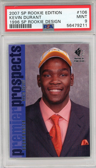 Kevin Durant 2007 Upper Deck Sp Rookie Edition Card #106 (PSA)