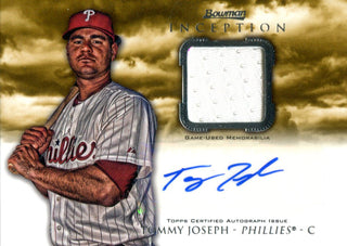 Tommy Joseph Autographed 2013 Bowman Inception Jersey Card
