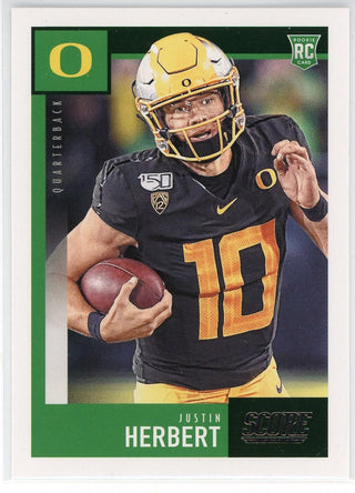 Justin Herbert 2020 Panini Score Rookie Card #362