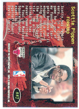 Scottie Pippen 1996 Topps Stadium Club Members Only Spike Says Card #SS7