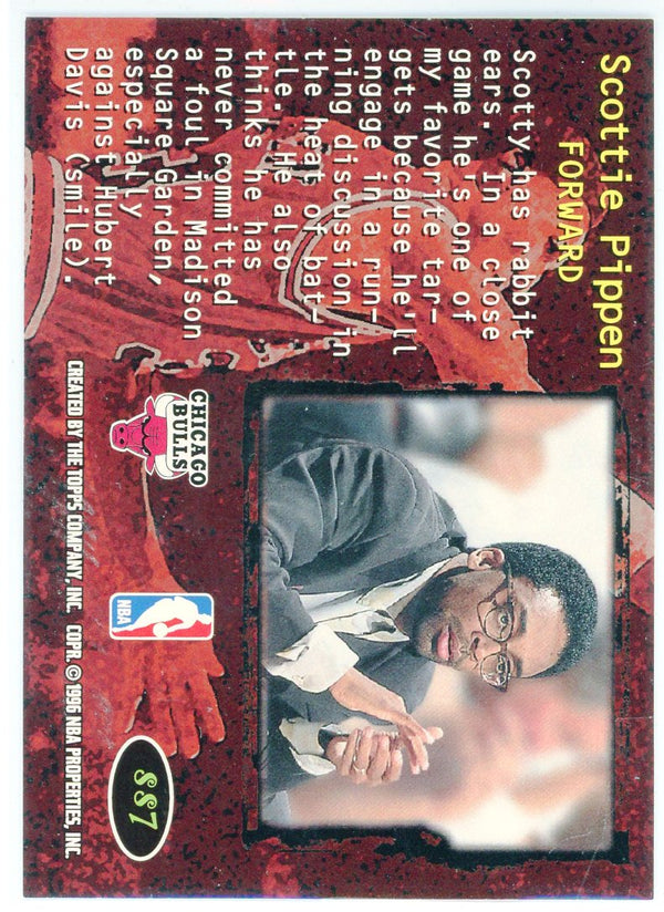 Scottie Pippen 1996 Topps Stadium Club Members Only Spike Says Card #SS7