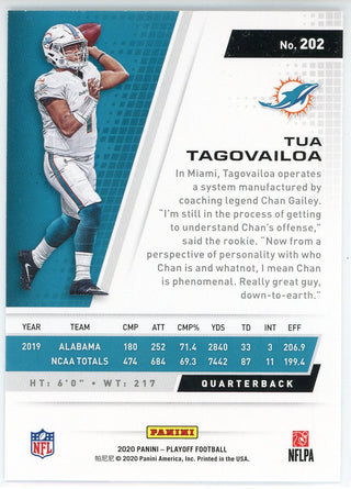 Tua Tagovailoa 2020 Panini Playoff Rookie Card #202