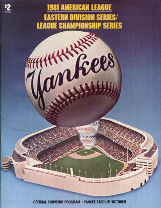 1981 American League Championship Series Program
