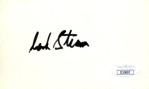 Hank Stram Autographed 3x5 Card (JSA)