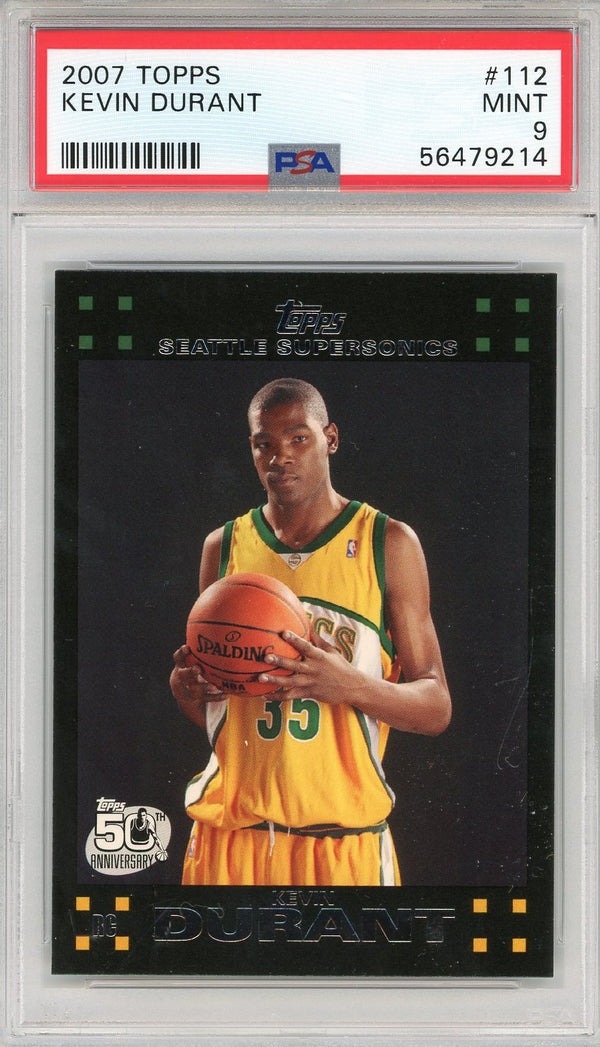 Kevin Durant 2007 Topps Rookie Card #112 (PSA)