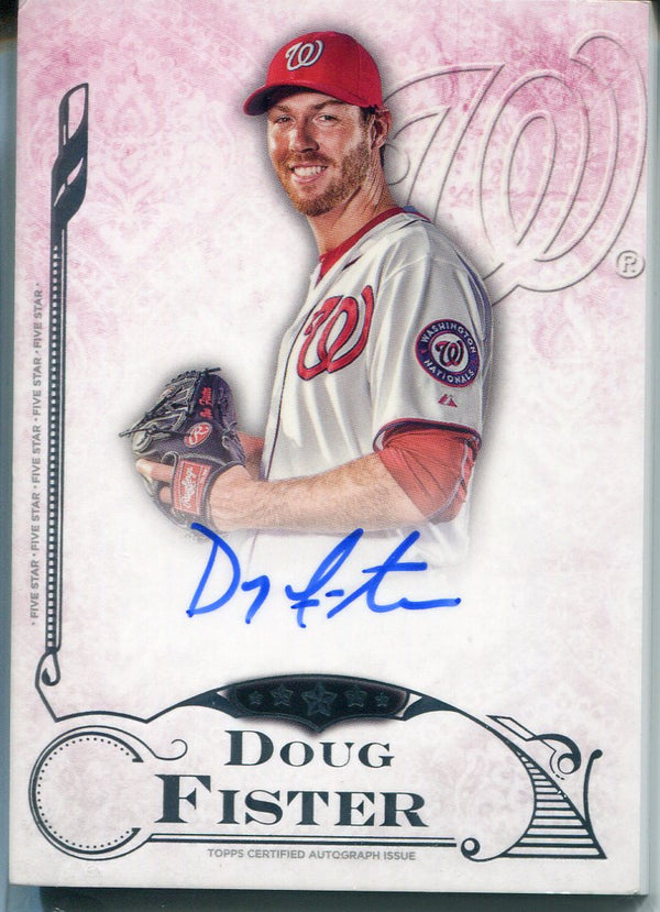 Doug Fister Autographed 2015 Topps Five Star Card