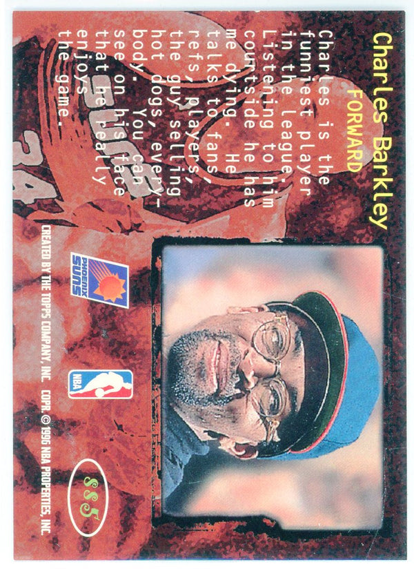 Charles Barkley 1996 Topps Stadium Club Members Only Spike Says Card #SS5
