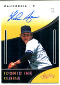 Nolan Ryan Autographed 2021 Panini Absolute Iconic Ink Card
