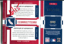 Reggie Jackson and Rod Carew 2005 Playoff Prestige Game Used Relic Card 186/250