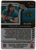 Trevor Lawrence 2021 Panini Elements Gold Metal Rookie Card #119