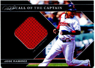 Jose Ramirez Topps Call of the Captain Derek Jeter Collection Patch Card 098/125