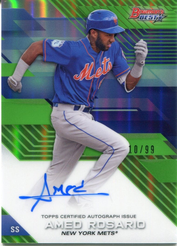 Amed Rosario Autographed 2017 Bowman's Best Card