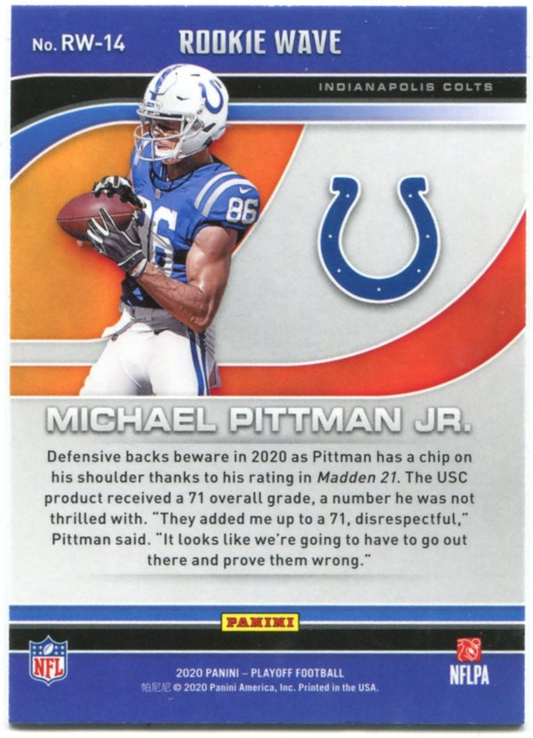 Michael Pittman Jr Panini Playoff Rookie Wave 2020