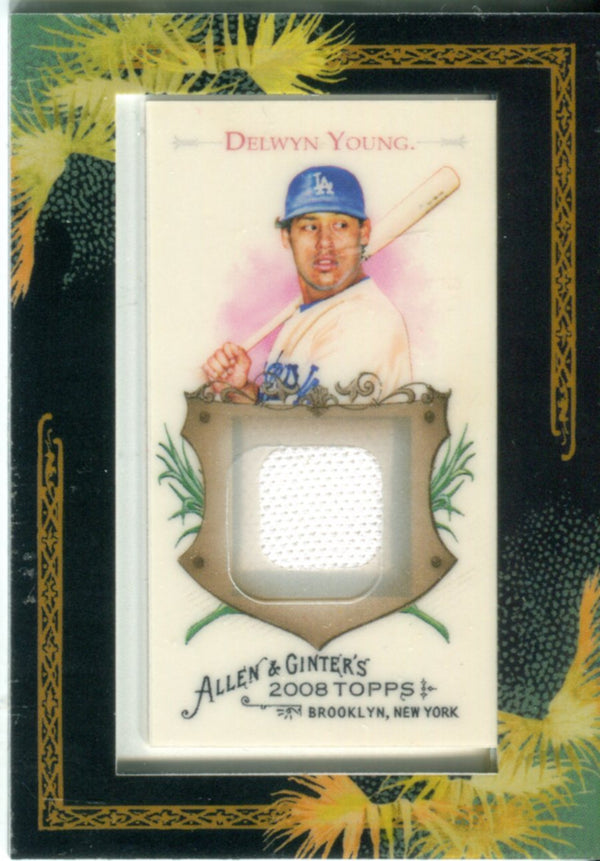 Delwyn Young 2008 Topps Allen and Ginter's Game Worn Relic Card