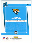 Trevor Lawrence 2021 Panini Donruss Optic Rated Rookie Silver Prizm Card #201
