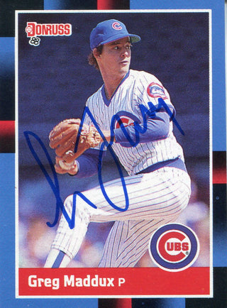 Greg Maddux Autographed 1988 Donruss Card