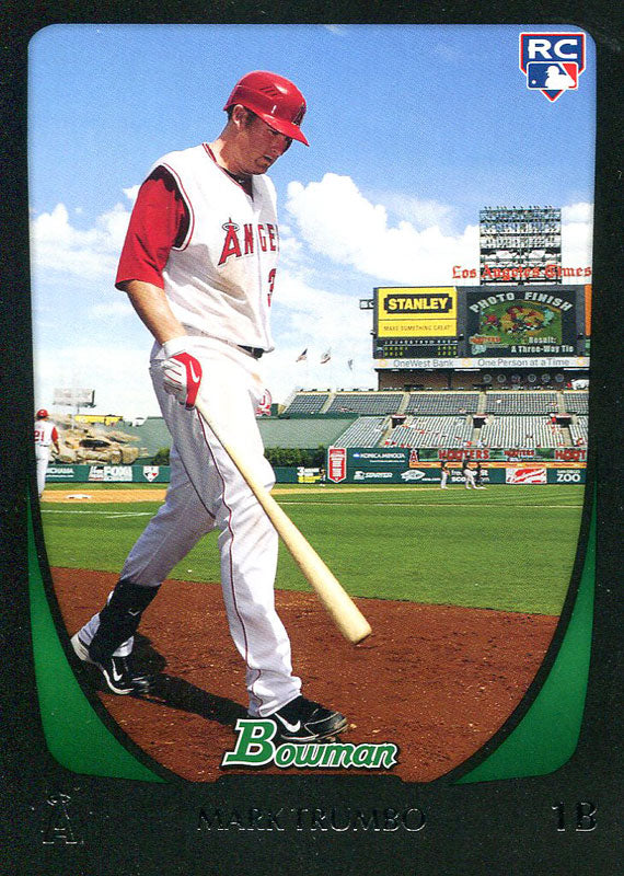 Mark Trumbo Unsigned 2011 Bowman Rookie Card
