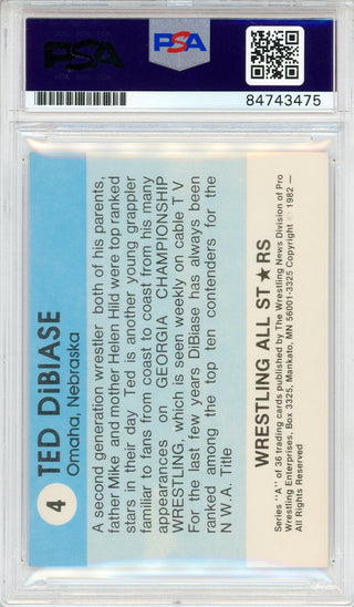 Ted DiBiase "HOF 2010" Autographed 1982 All Star Card #4 (PSA Auto)
