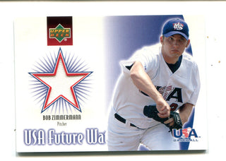 Bob Zimmermann 2002 Upper Deck USA Future Watch #USBZ Jersey Card