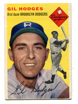 Gil Hodges 1954 Topps #102 Card