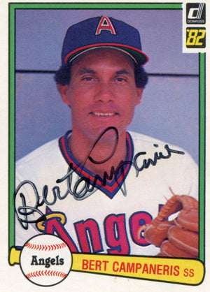 Bert Campaneris Autographed 1982 Donruss Card