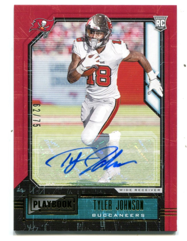Tyler Johnson 2020 Panini Playbook #139 Autographed RC 62/75
