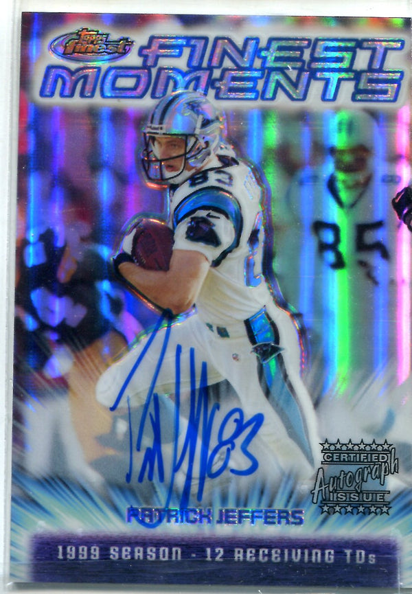Patrick Jeffers 2000 Topps Finest Autographed Card