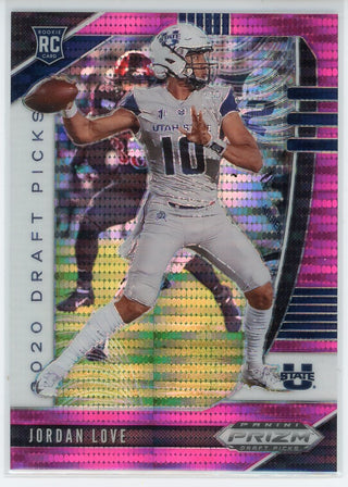 Jordan Love 2020 Panini Prizm Draft Picks Prizm Rookie Card #148