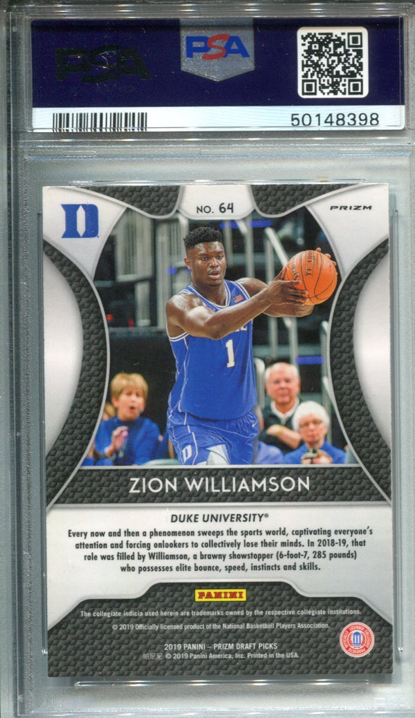 Zion Williamson 2019 Panini Prizm Mint 9 Rookie Card