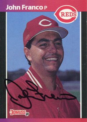 John Franco Autographed 1989 Donruss Card