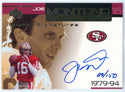 Joe Montana Autographed 1999 Upper Deck Super Signatures Card #JM