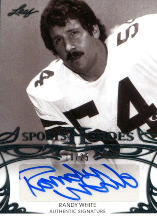 Randy White Autographed 2013 Leaf Sport Heroes Card